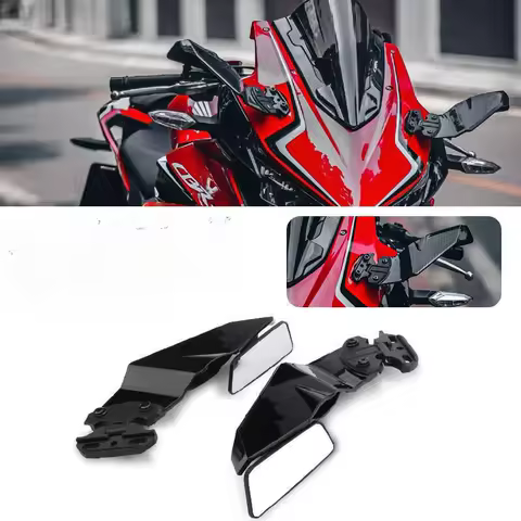 For Honda CBR500R CBR400R CBR 650R CBR650R CBR1000RR Motorcycle Side Mirrors Winglets Wind Wing Adjustable Rotating Rearview