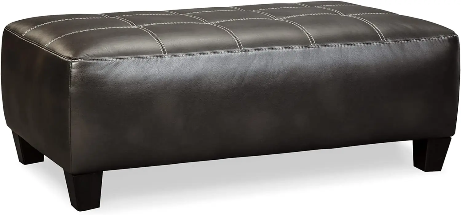 

Signature Design by Ashley Nokomis Oversized Tufted Accent Ottoman, Dark Gray