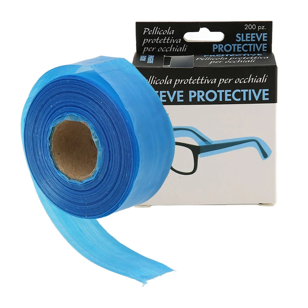 Disposable Disposable Eyeglass Temple Sleeves Plastic Material Multifunction Salon Hair Coloring Glasses Leg Guards 200 Per Pack