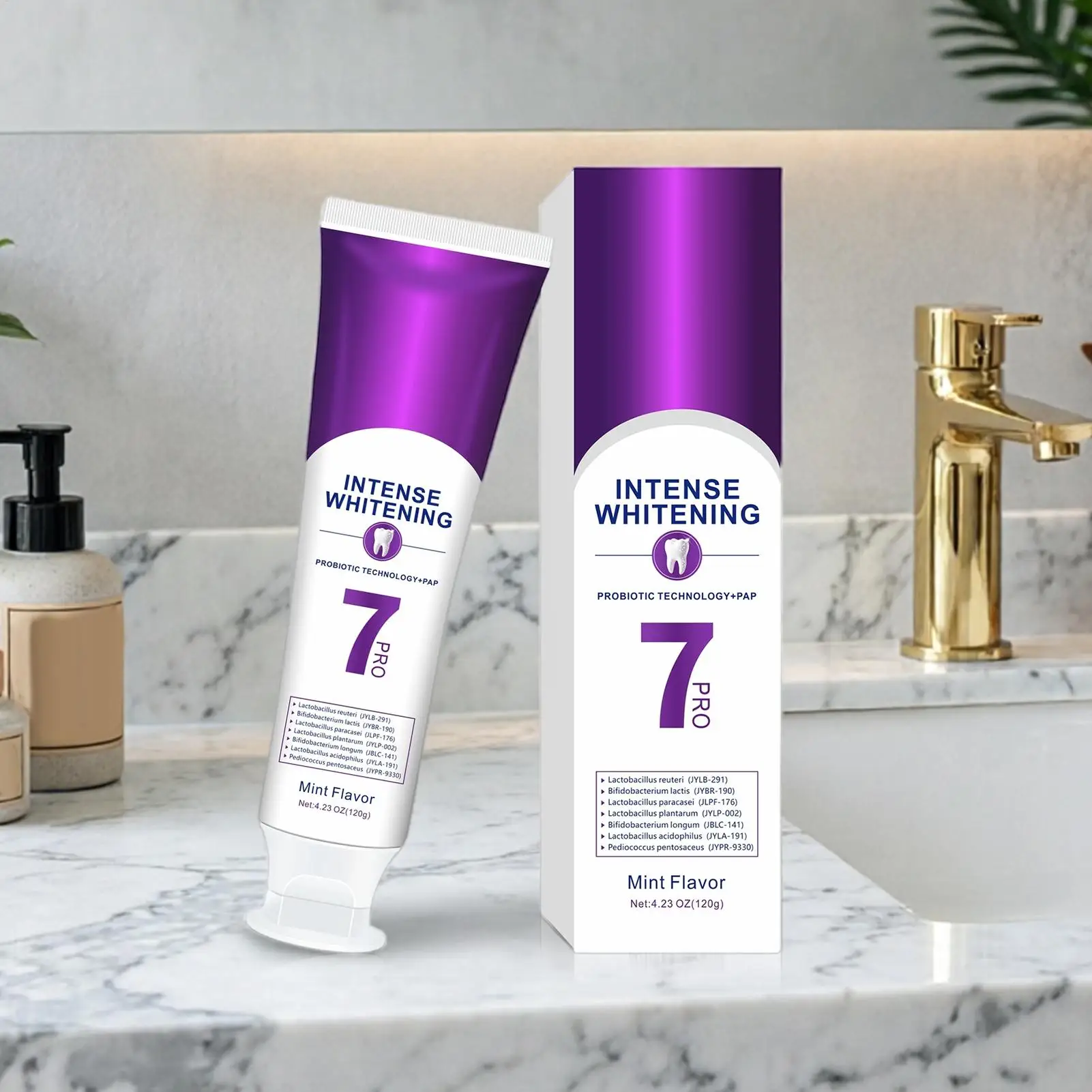 Probiotic Super Whitening Toothpaste - Deep Cleaning, Fresh Breath, OralCare Set