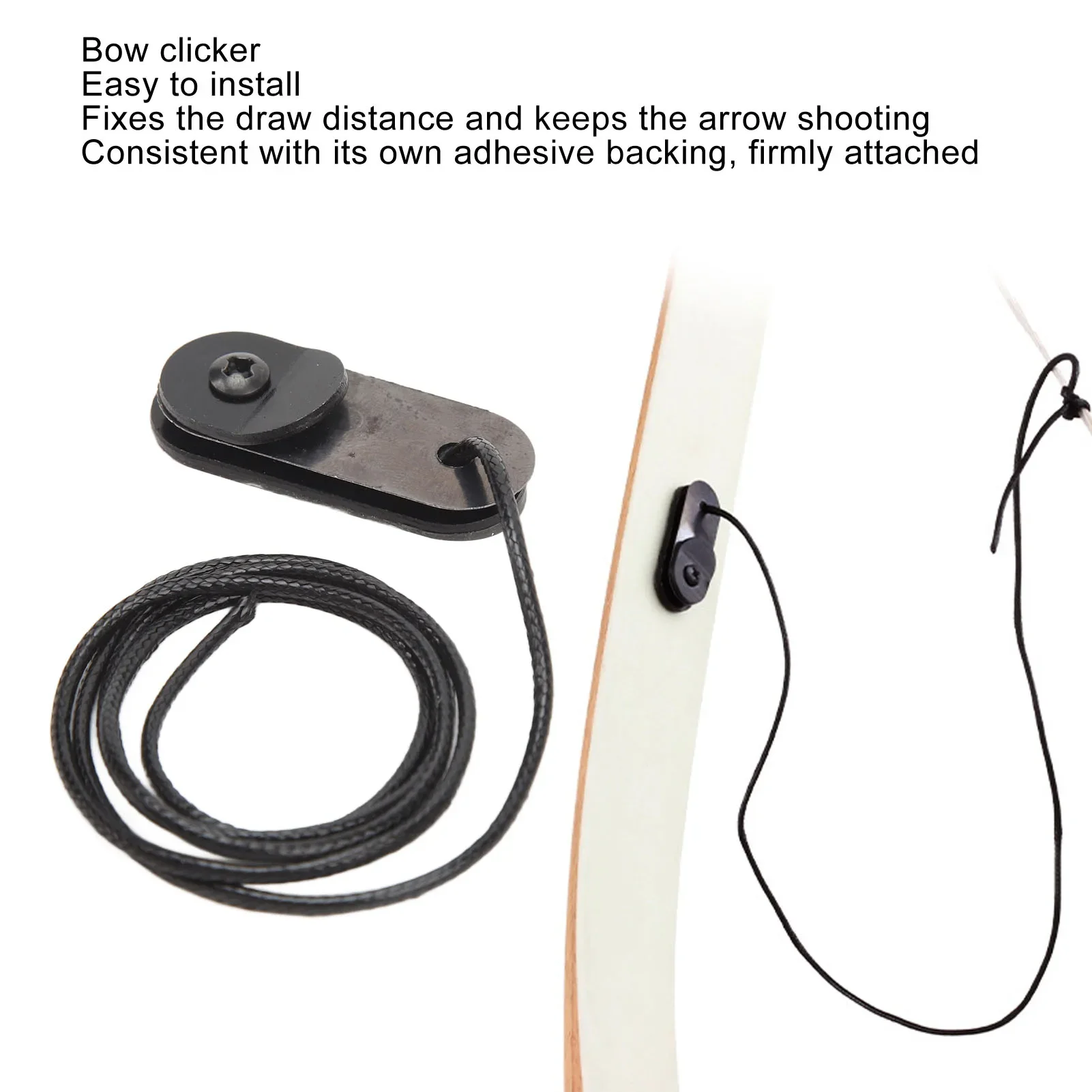 Bow Signal Clicker Side Pad Aiming Archery Self Adhesive Bow Clicker Shooting Signal Mounted On Bow Limbs Slingshot trigger Ammo