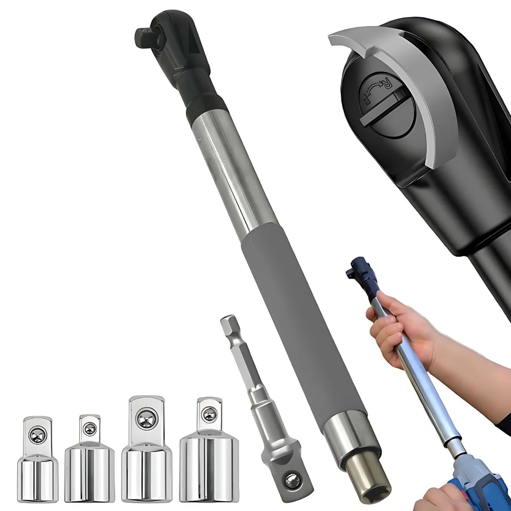 Upgrade Extension Wrench Auto / Manual 1/2 Adapter Electric Ratchet Wrench Slim Design Multipurpose Impact Wrench Extender