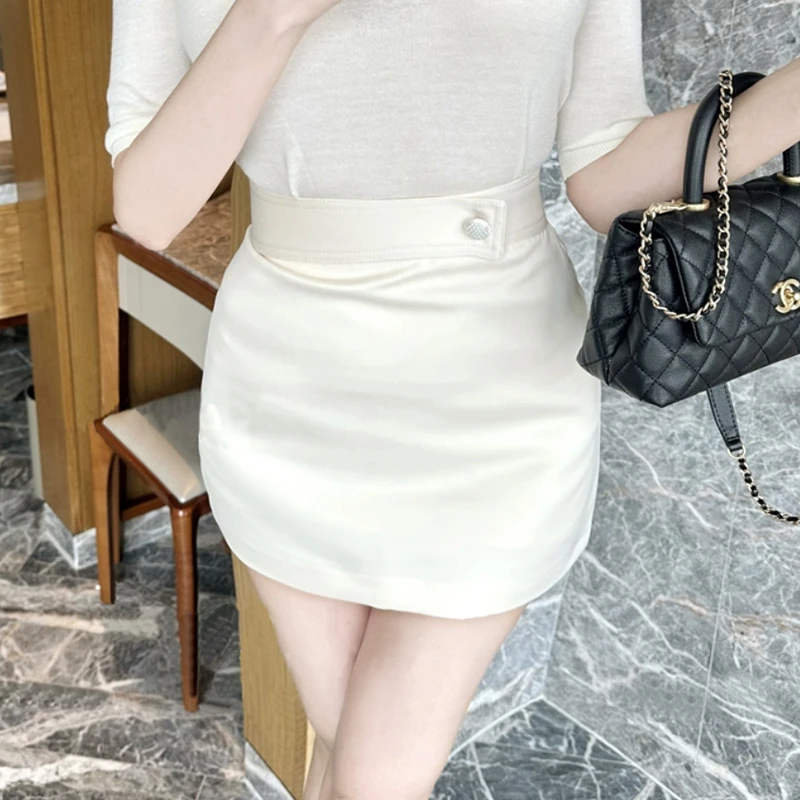 

Облегающая сексуальная юбка с высокой талией и женская модная юбка трапециевидной формы, одноцветная