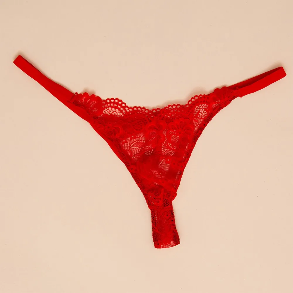 

Fashion Briefs Shorts Comfortable G-String Lace Lingerie Low Rise Panties Sexy Spandex 1pc Strech Bikini Thong
