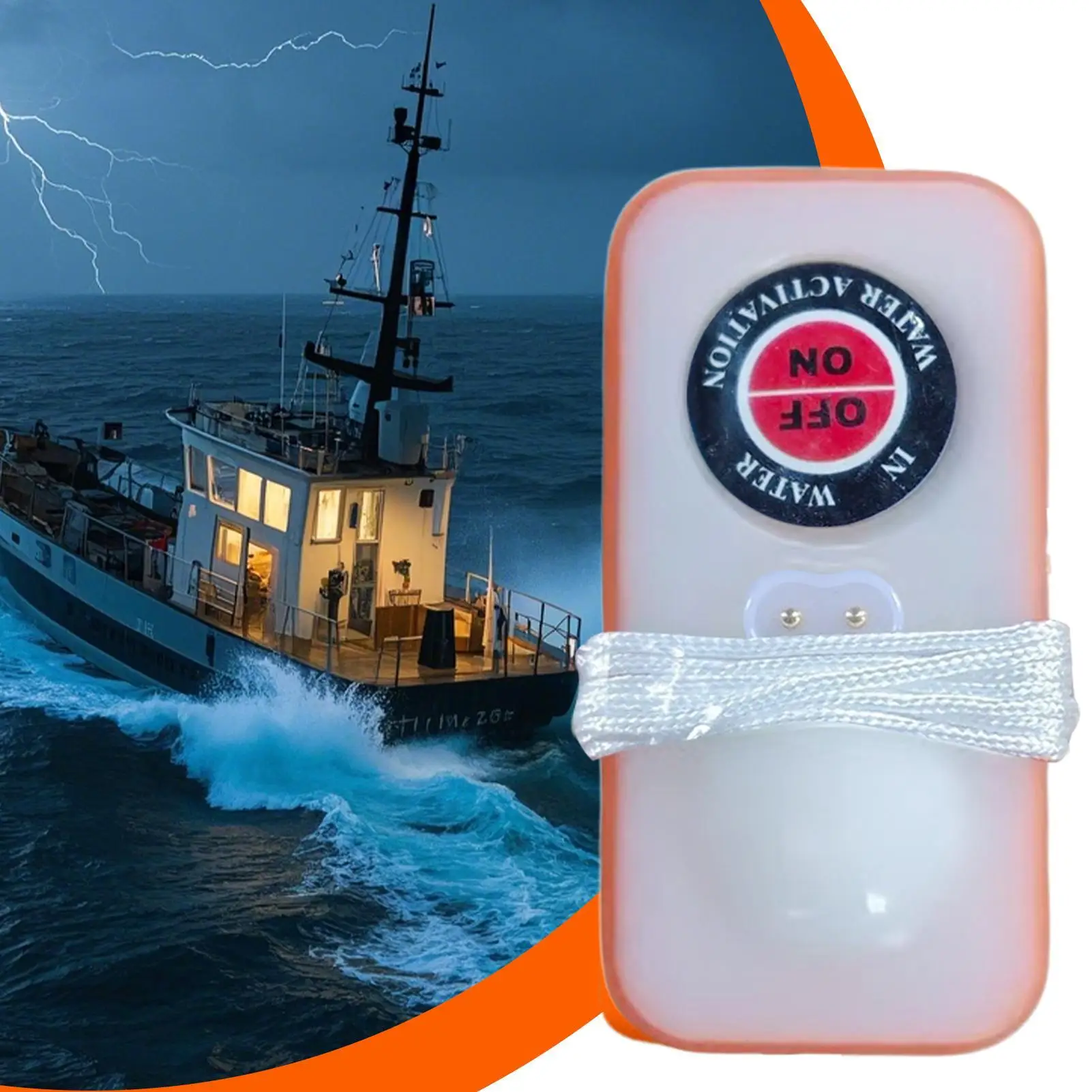 قوارب الحياة سترة المصابيح ضوء ABS المياه المنشط عالية الكثافة فائقة السطوع الحياة سترة المصابيح خفيفة الوزن الناجين محدد