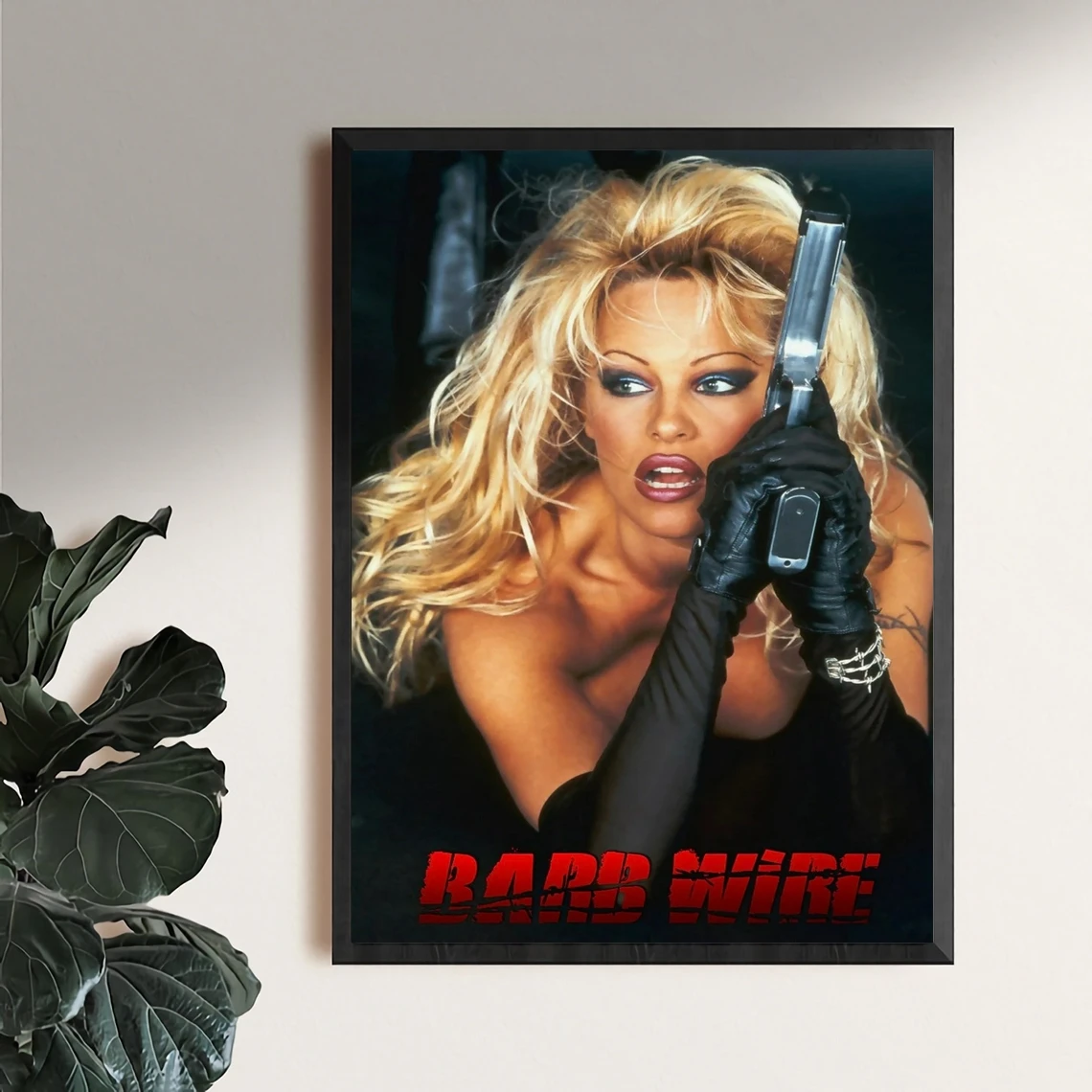 Pamela Anderson Barb Wire Film Print Music Poster Canvas Print Star Actor Home Decor Wall Art (Unframed)