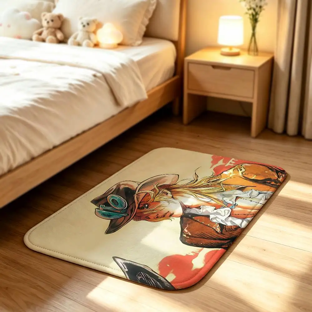 Jojo D-Diego Brando Soft Comfortable Short Plush Rug Carpet mat Anti‑Slip Floor Mat Machine Washable Home Decor