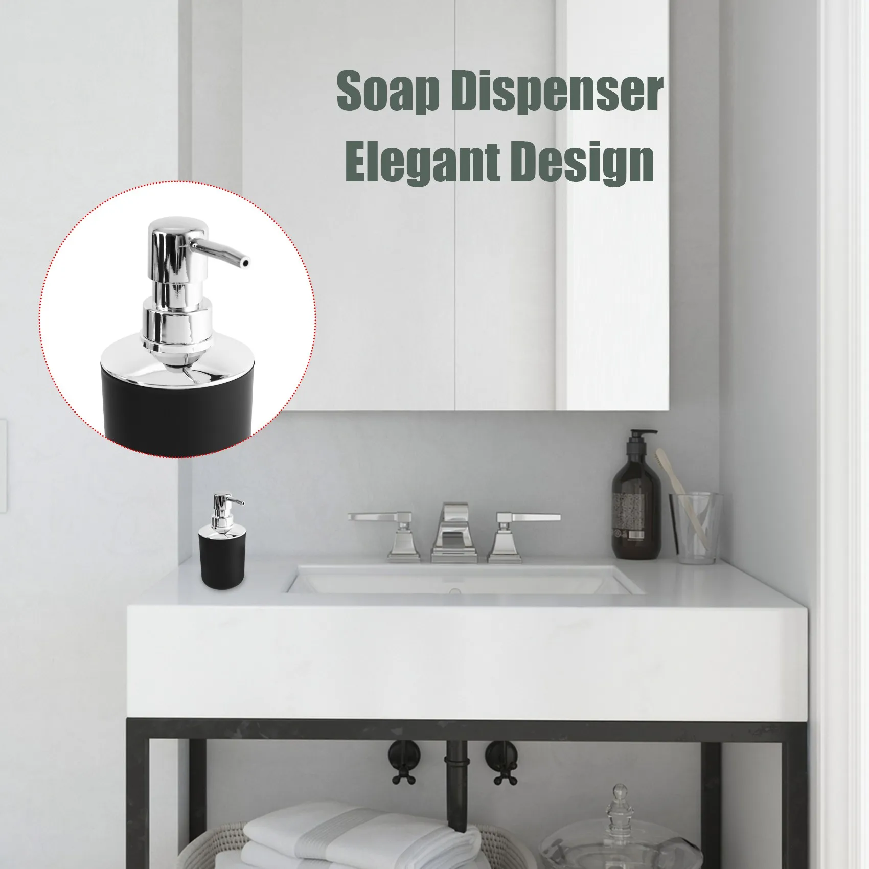 

Набор аксессуаров для ванной ABJT - 6 предметов, пластиковый подарочный набор: держатель для зубных щеток, стакан для зубных щеток, дозатор для мыла, мыльница и др.