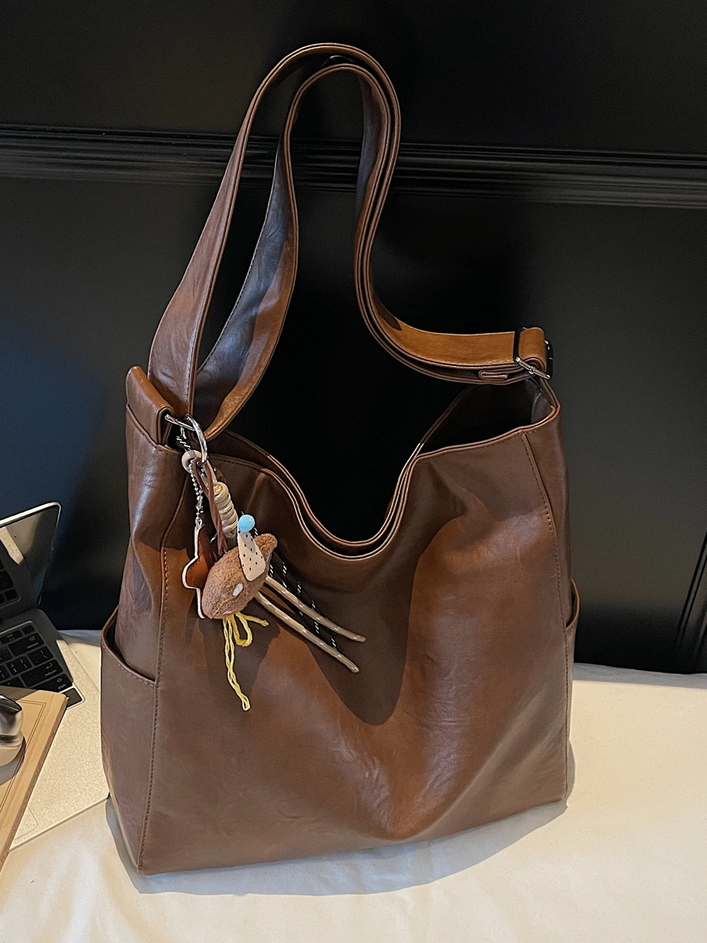 Large Capaci Commuter Bag Simple Slant Crossbody Bag Faionable All-Match Single oulder Bag for Work And Travel - view 4