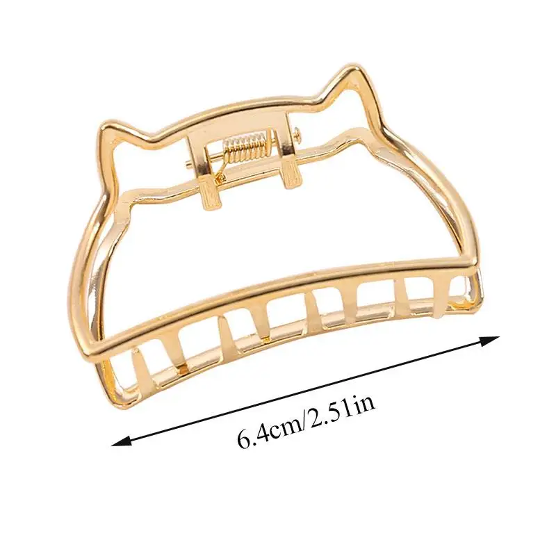 Jepit Rambut Jepit Rambut Jepit Rambut Jepit Rambut Telinga Kucing Cakar Rambut Logam Antik Wanita Anak Perempuan Alat Penata Rambut Aksesori Rambut Populer