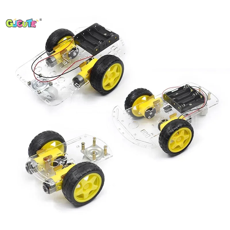 속도 인코딩 DIY 억제 추적 모터 로봇 자동차 섀시 키트(배터리 슬롯 포함); UNO R3용 2WD 4WD 모듈