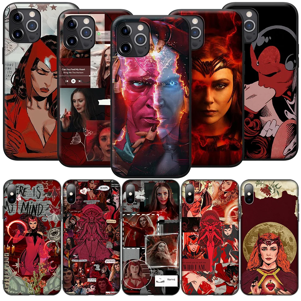 New High-End Phone Case for Xiaomi Mi 9T 10T 11T 11i 11 12 A2 A3 POCO X3 M3 M2 F3 Pro NFC JA75 Marvel Scarlet Witch