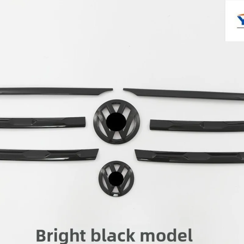 

New Suitable for Tiguan L17-21 Front Grille, Black Warrior Carbon Fiber Grille Strip Good