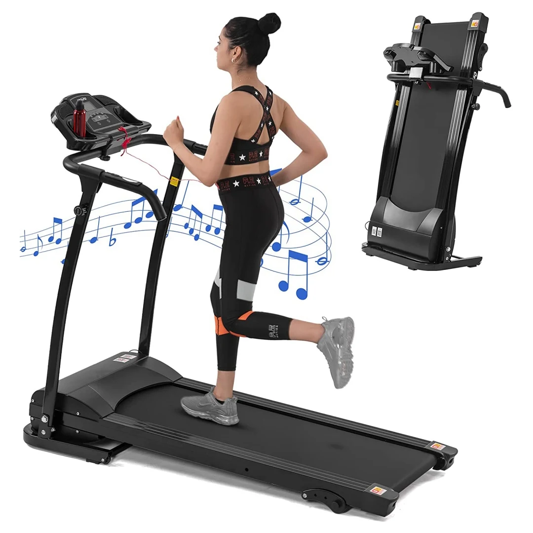 

STLF High Quality Home Folding Electric Treadmill with bluetooth Music Space Saving Design 2.5hp Motorized Fitness Equipment