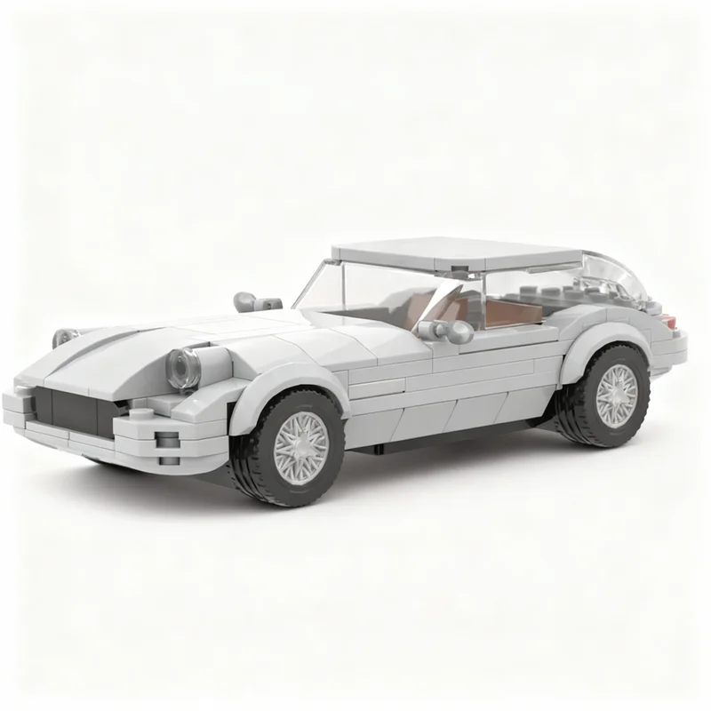 

NEW 220PCS MOC City Champions Super Car Jaguar E Type Model Technology DIY Assembly Building Blocks Display Birthday Gift Home