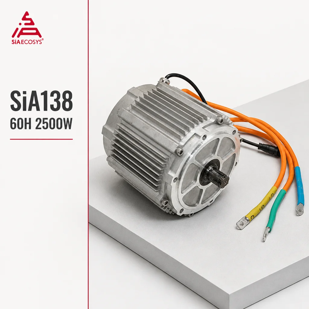 SiA138 60H 2500W High Power Mid Drive Motor for Electric Vehicle DIY Upgrade and Electric Motorcycle Conversion Powertrain Kit