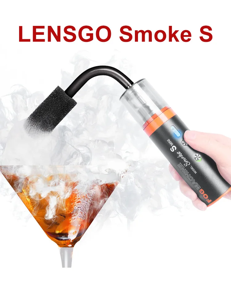 LENSGO Smoke S 30W Portable Hand-Held Fog Machine Dry ice Smoke Effect for Studio Short Video Filming Stage Performance