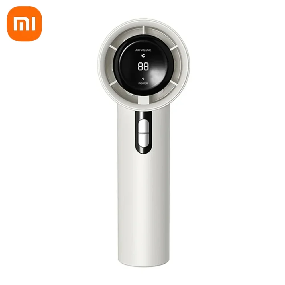 مروحة Xiaomi Ultra Silent المحمولة، مروحة توربو صغيرة محمولة قابلة لإعادة الشحن عبر USB بسرعة 100 سرعة مع مؤشر LED للمكتب والسفر