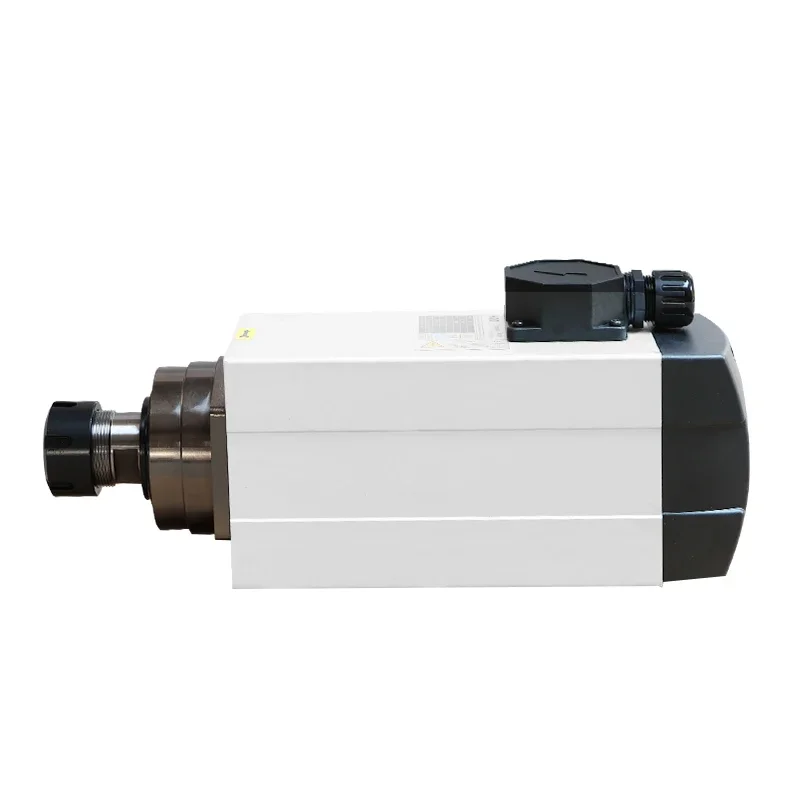 Square Air-cooled CNC machine tool spindle  300hz 18000rpm  6kw  Motor  Dc motor   4pcs Bearing Air Cooled Spindle