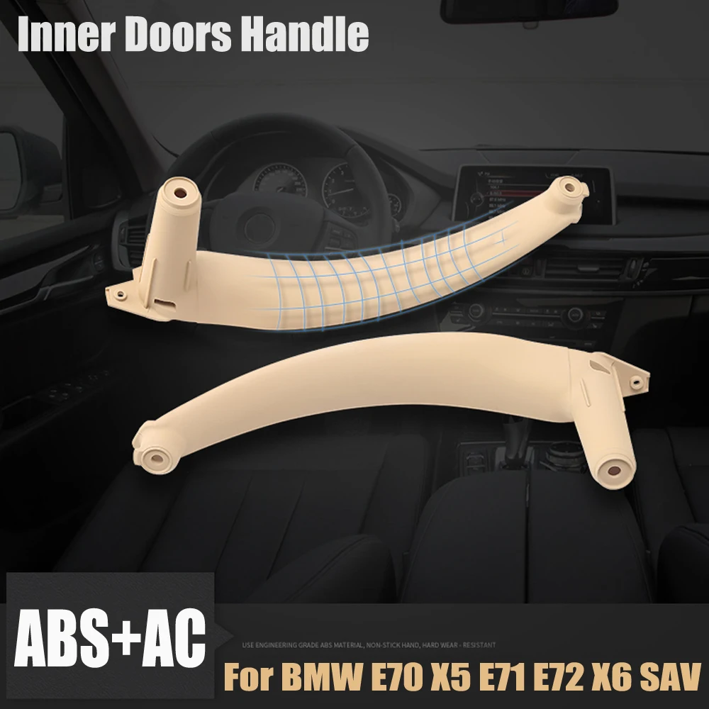 

New Car Right Left Inner Door Panel Handle Pull Trim Cover Auto Interior Accessories For BMW E70 X5 E71 E72 X6 SAV 2007-2013