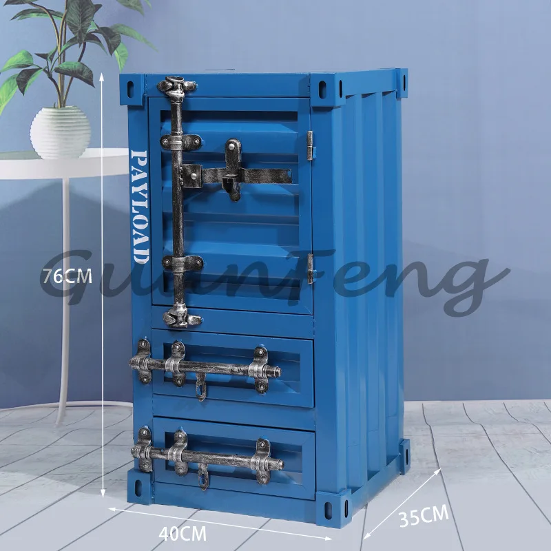 Retro creative drawer locker drawer living room storage box