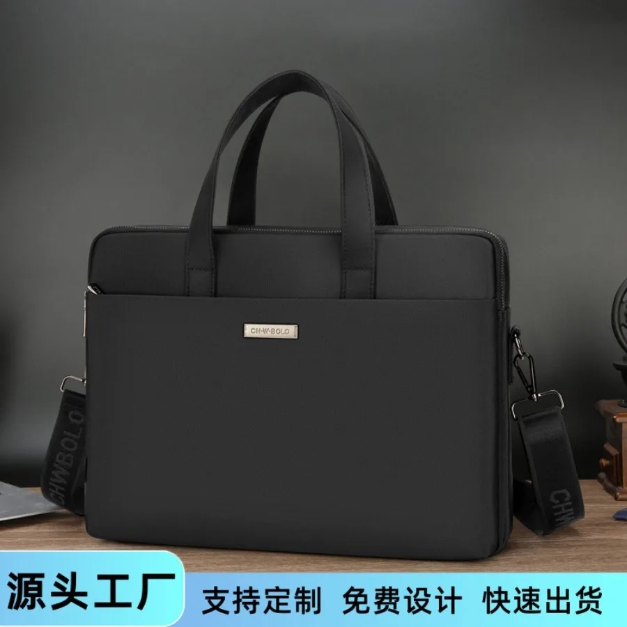 

【New style】Paul full Oxford canvas men's large capacity horizontal handbag business leisure information computer bag briefcase