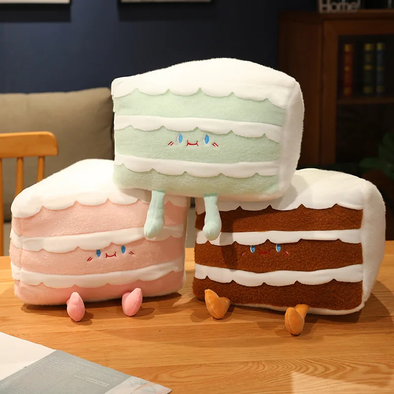 

20/30/40/50cm Kawaii Cream Cake Plush Doll Cute Simulation Stuffed Anime Throw Pillow Soft Kids Toys for Girls Gifts Home Decor