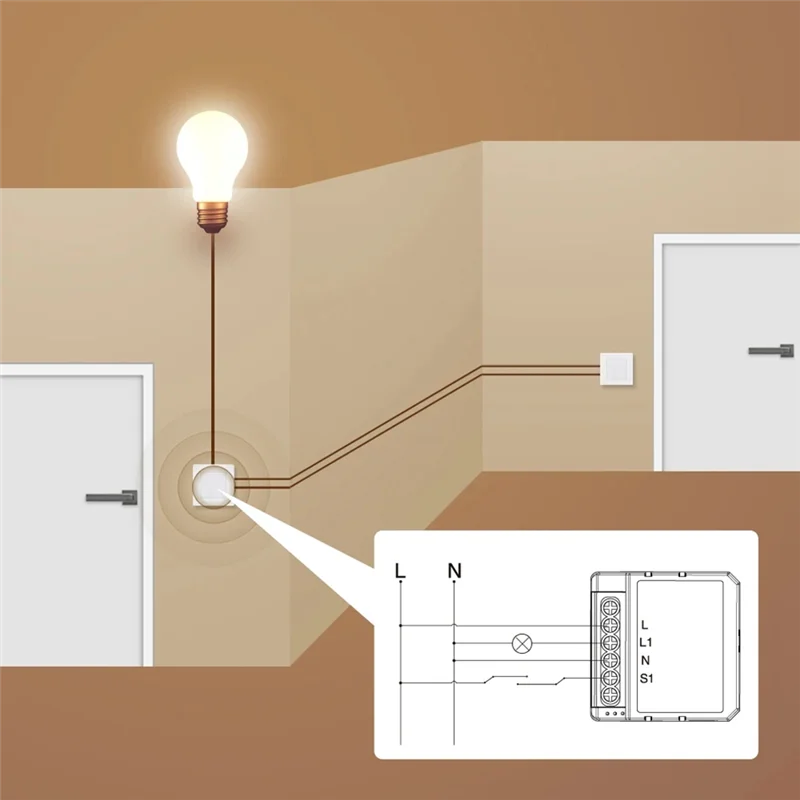 ABGR-Tuya Wifi atenuador inteligente módulo de interruptor Control luces LED interruptor regulable atenuación continua + Control de voz