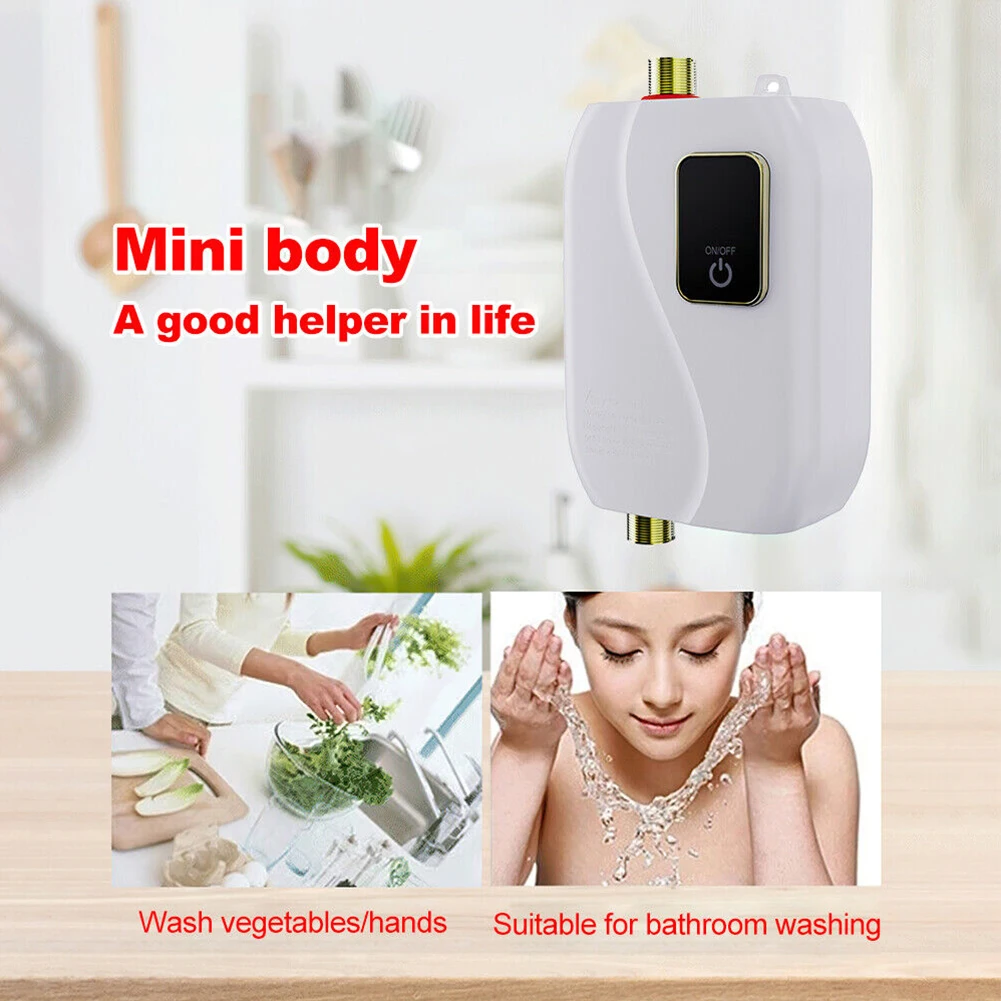 

Electric Tankless Instant Hot Water Heater Boiler For Kitchen Bathroom Caravan Instant Water Heater Heating Home Improvement