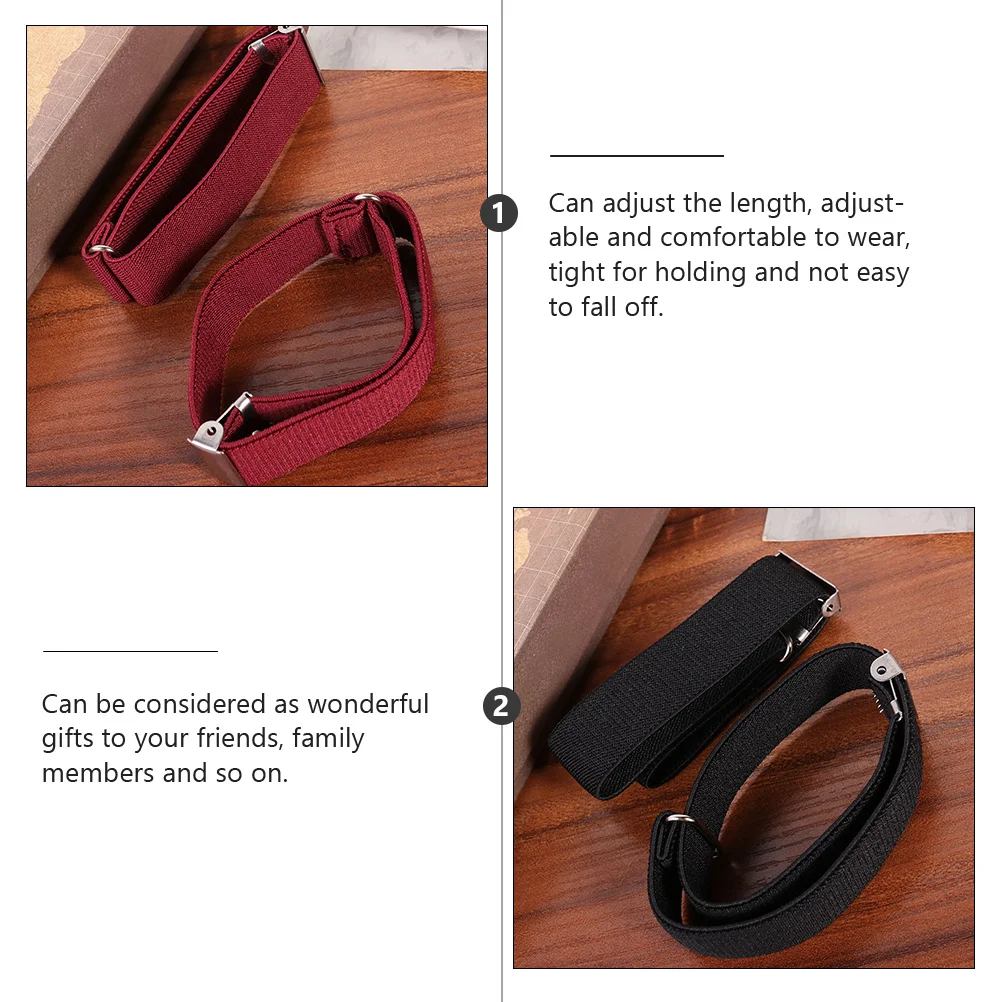 3쌍 유니섹스 미끄럼 방지 슬리브 가터 조절 가능한 셔츠 스테이 강력한 클립 유니폼 홀더 유니섹스 셔츠 가터