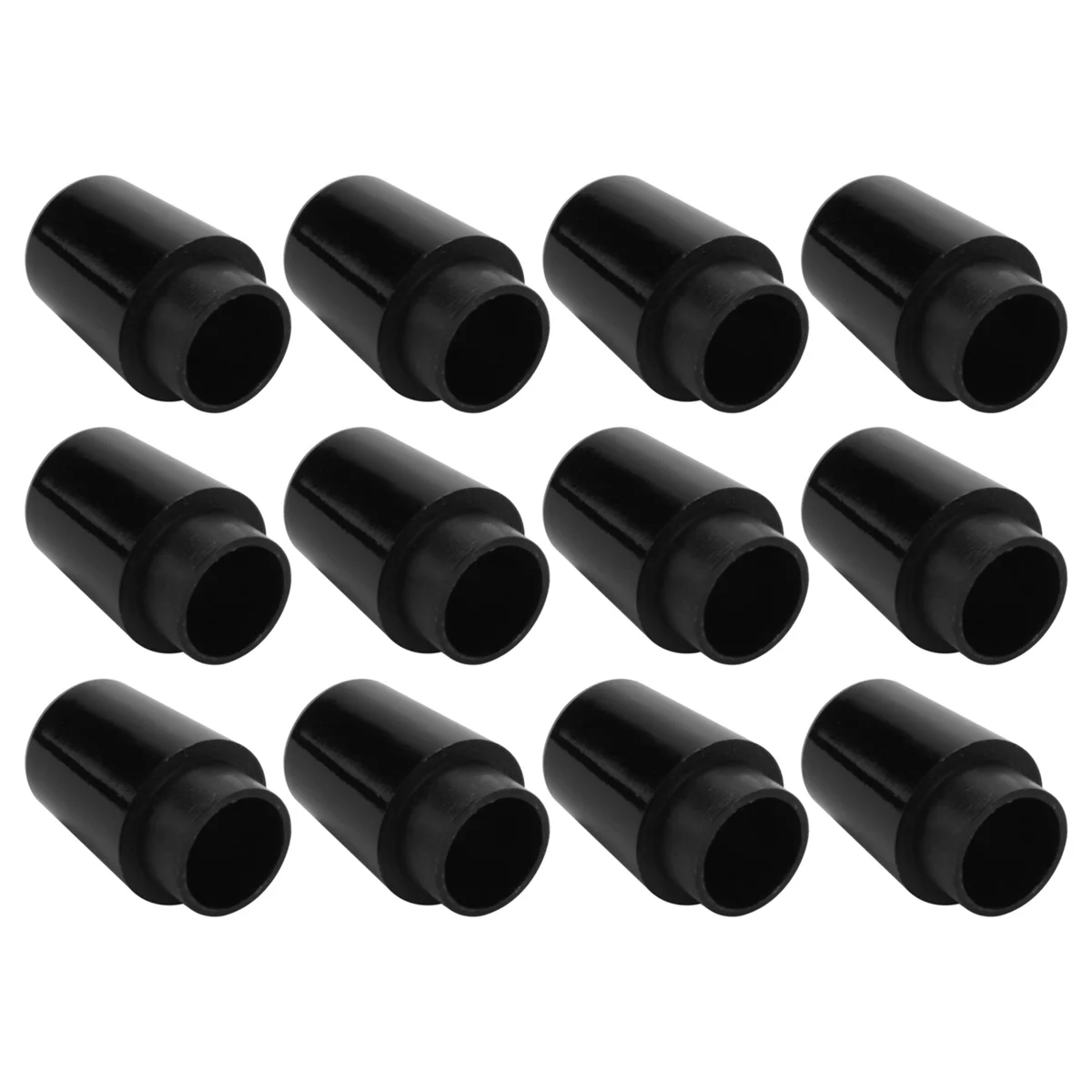 12Pcs Golf Ferrules Compatible with Irons 0.370 Inch Tip Irons Shaft Golf Club Shafts Sleeve Adapter