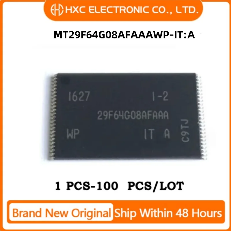 

Free Shipping 1PCS/10PCS/50PCS/100PCS MT29F64G08AFAAAWP-IT:A MT29F64G08AFAAAWP TSOP-48 Brand New Original IC CHIP