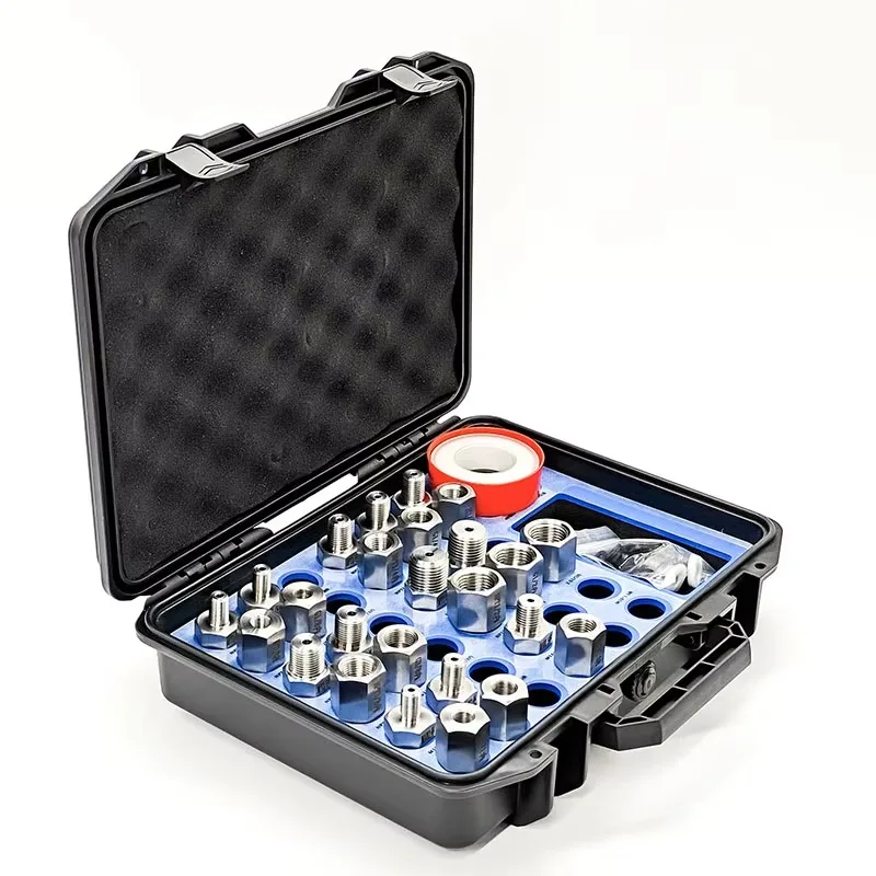 

Brand-New 25-Piece SS Gauge Adapter Kit Threaded Conversion OEM