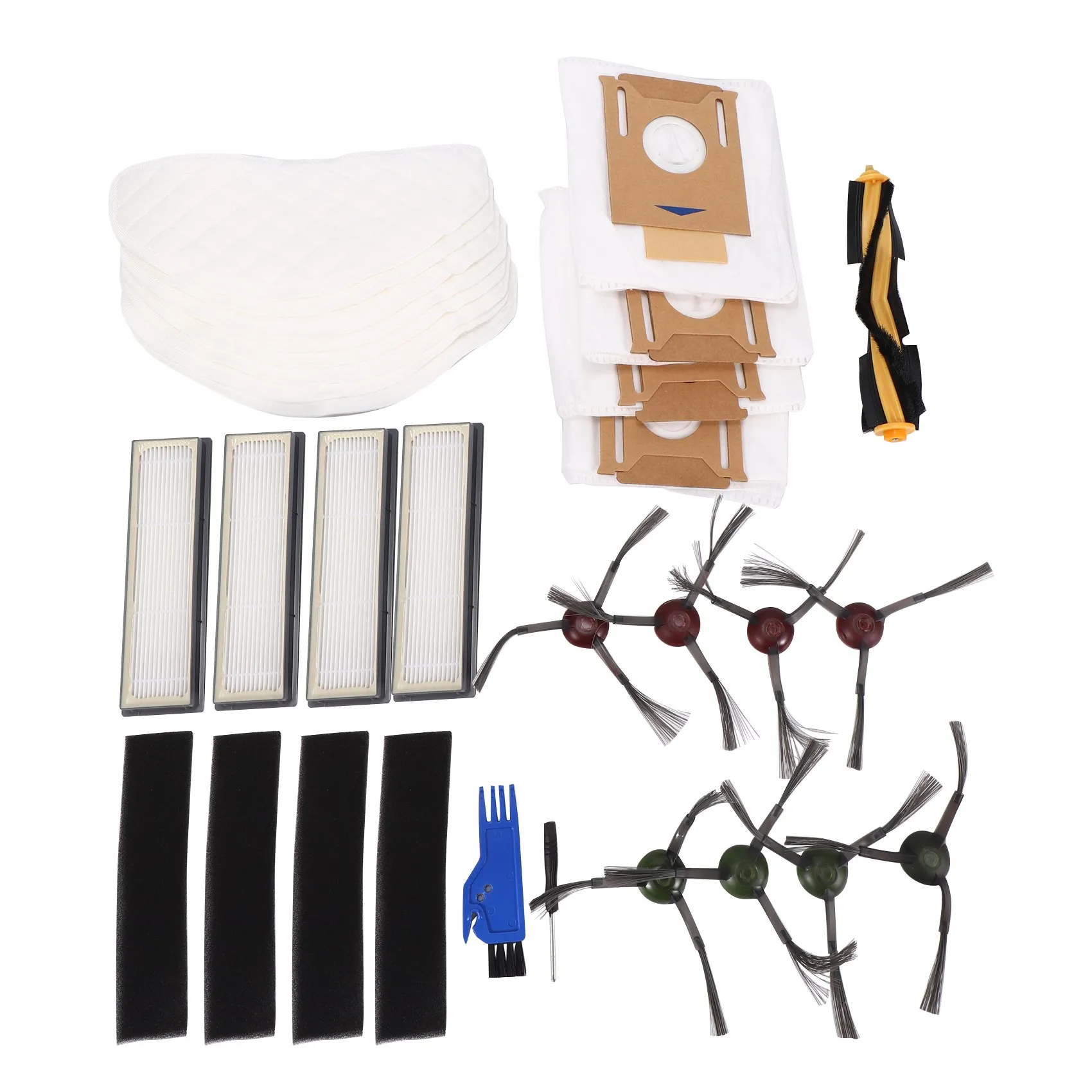 

ABLU-Accessory Kit Replacement For Ecovacs DEEBOT OZMO T8 AIVI T8 Max Robot Vacuum Cleaner Disposable Cleaning Mop Dust Bag