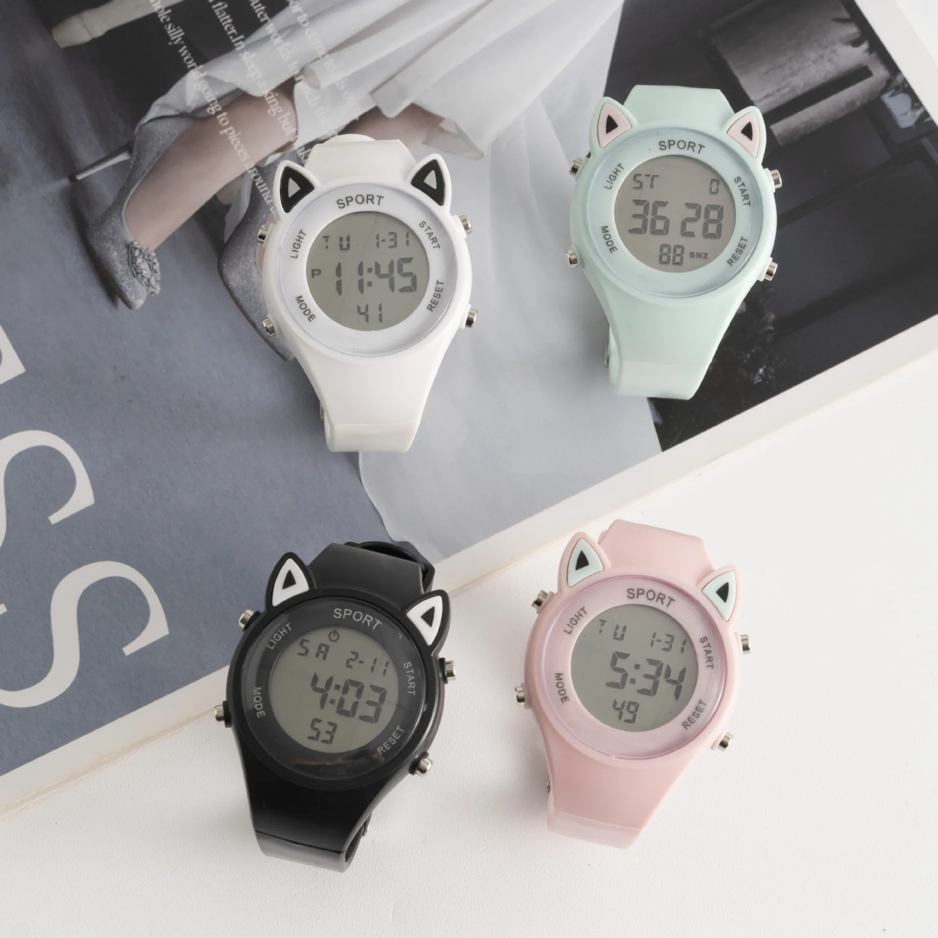 Fashion Children Digital Wristwatche Girls Boys Analog Digital Sport LED Luminous Electronic Waterproof Wrist Watch Kids Relogio