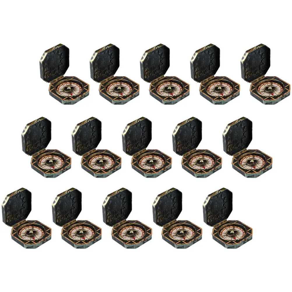 15 szt. Plastikowych Kompasów Pirackich na Upominki na Przyjęcia i Dekoracyjne Rekwizyty do Przebrań Pirackich