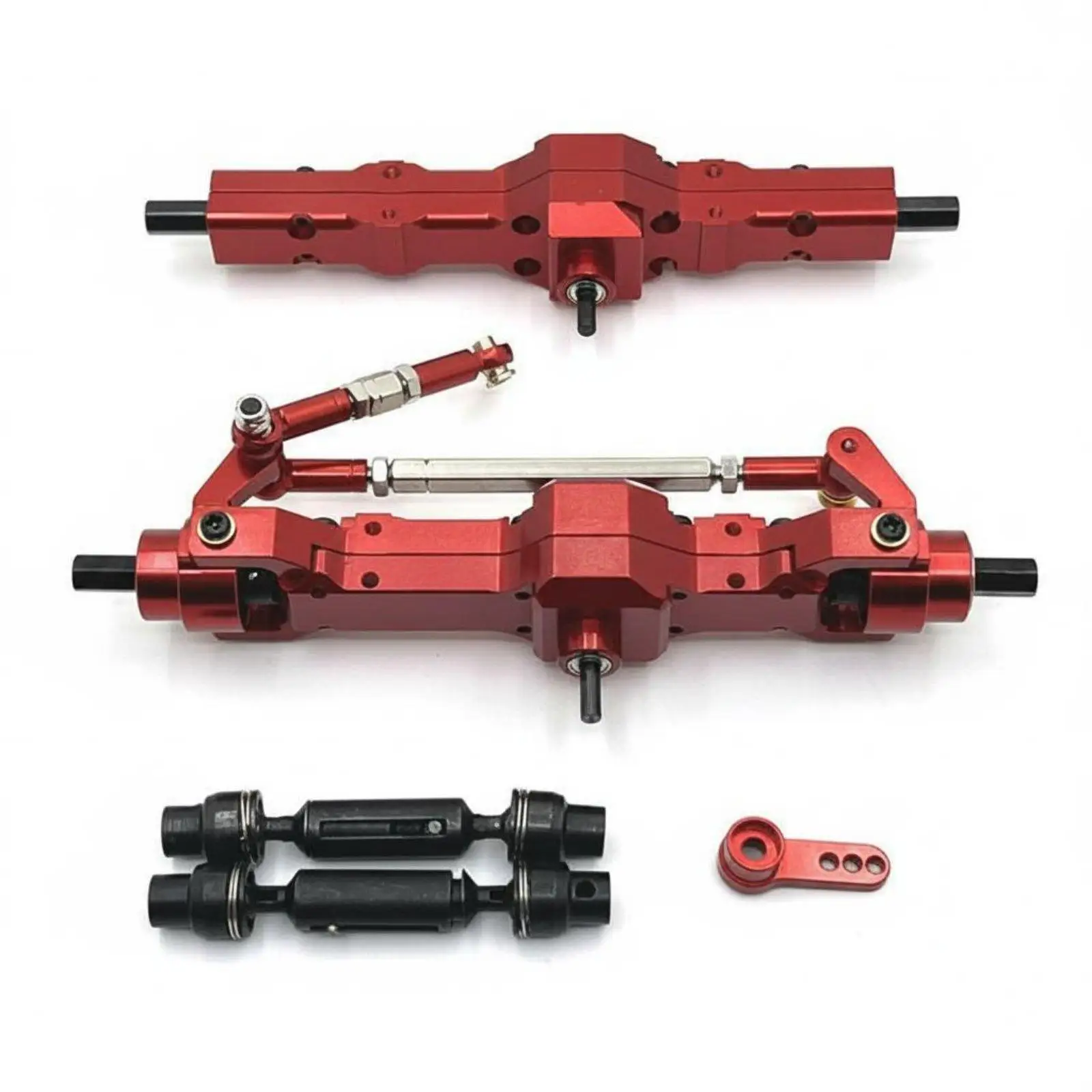 RC Crawler Axle Drive Shaft Kit Heavy Duty RC Car Front Rear Axle Set for