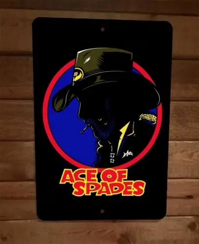 Ace of Spades Dick Tracy 8x12 Metal Wall Sign