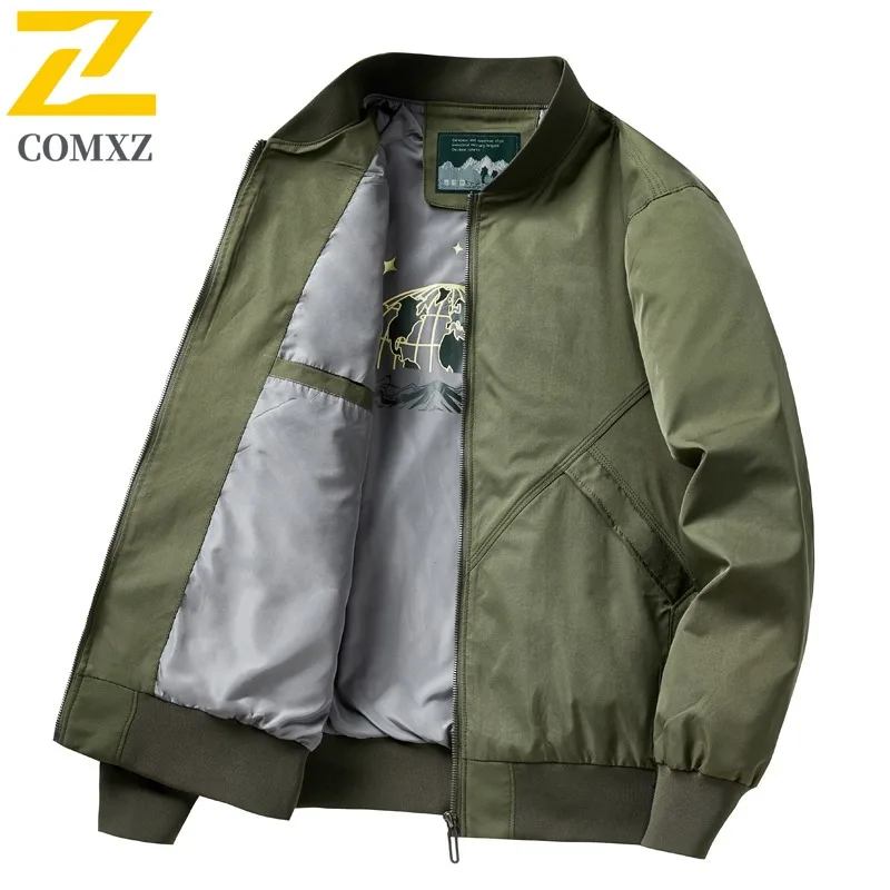 

COMXZ Comfortable Chaqueta Multi-Pocket Windproof Hunting Hiking Outdoor Biker Jacket Scratch Resistant Coat Men'S Clothing