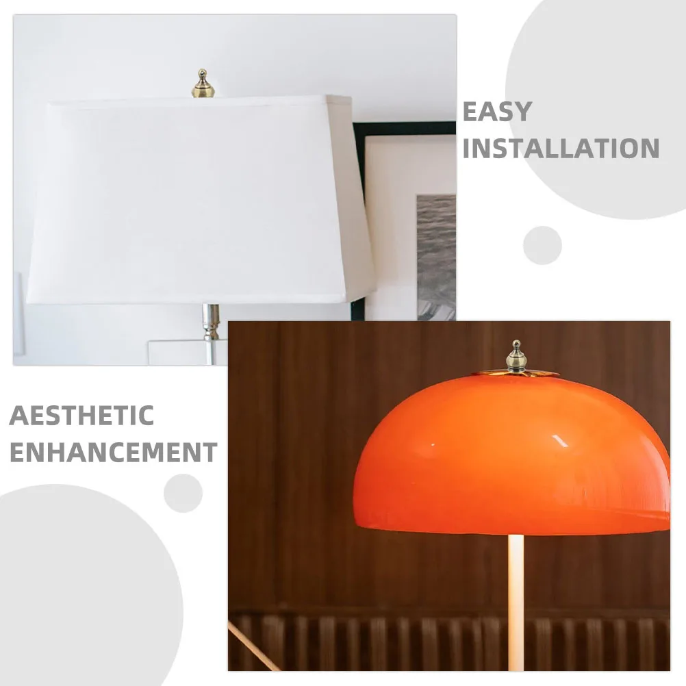 12 قطعة الجوز الزخرفية المثقبة M10x1 موضوع غطاء التاج مقبض السقف مصباح نجف نهائي استبدال أجزاء مصباح نهائي جزء #3