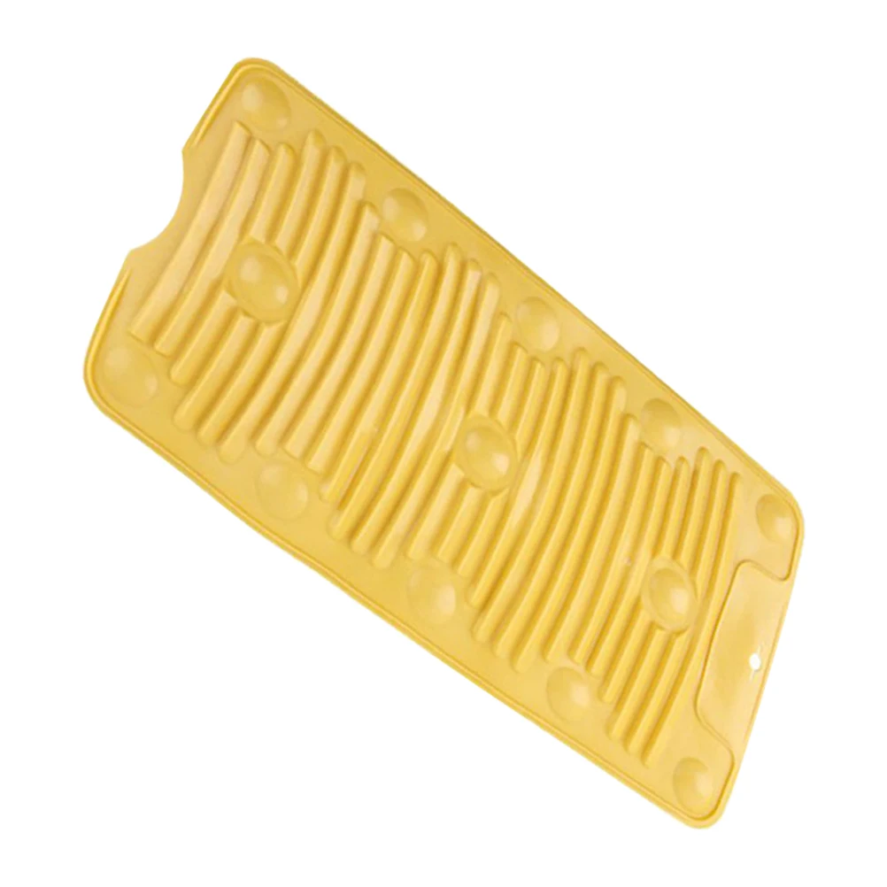 

Foldable Washboard Kitchen Drying Mat Silicone Pad Laundry H Washing Suction Cups Non Slip Soft Clothes Friendly Storage Hole
