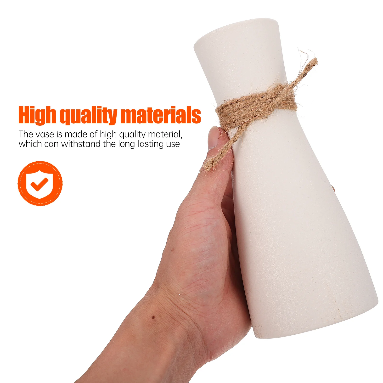 

1Pcs Simple Style Ceramic Vase Desktop Adornment Flower Container Decorative Craft Vase for Tabletop Home Interior Decoration