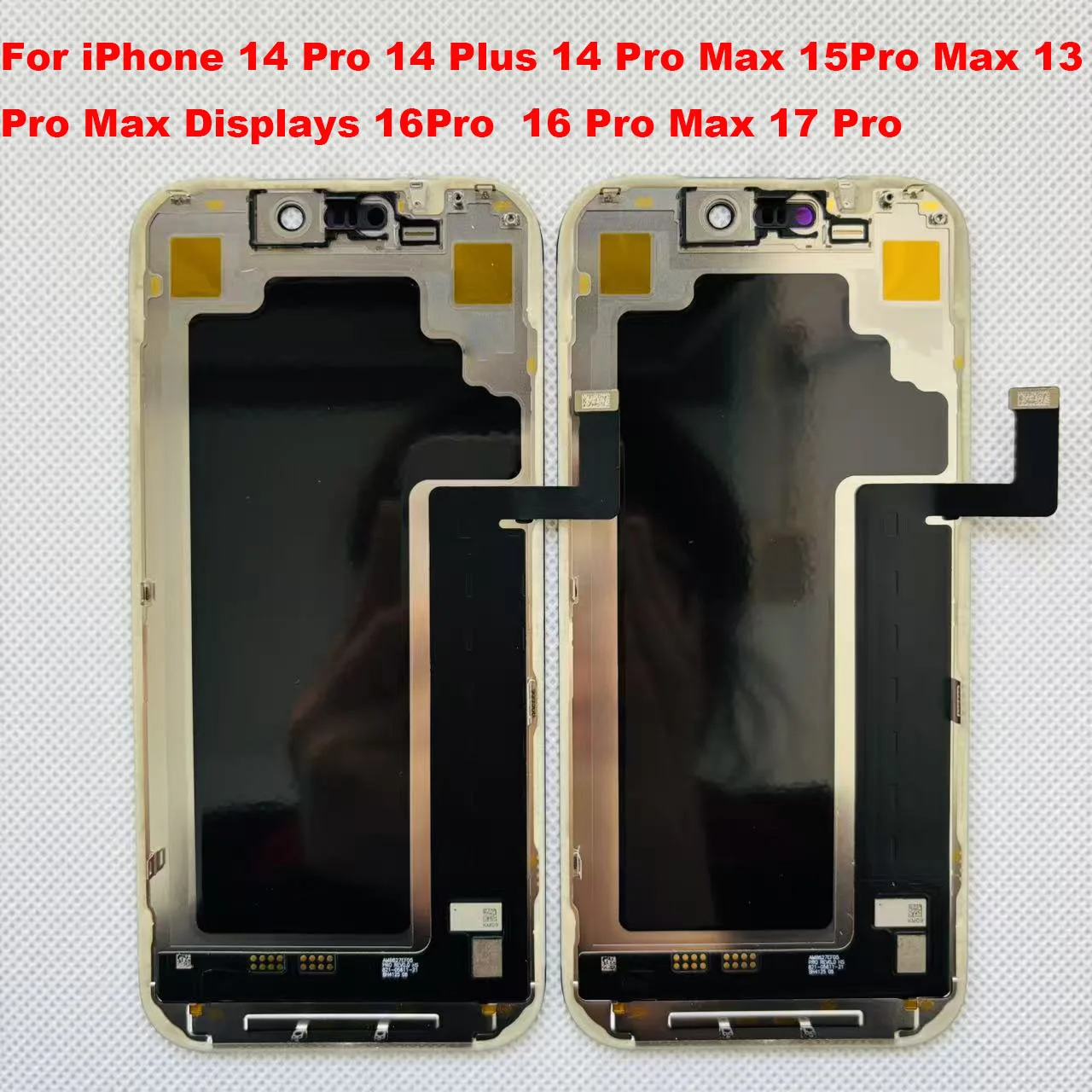 HX Oled para iPhone 14 Pro Max 15 16 LCD 3D Digitalizador de pantalla táctil para iPhone 13 Pro Max Display 15 Pro 16 Pro 17Pro LCD 16 Plus