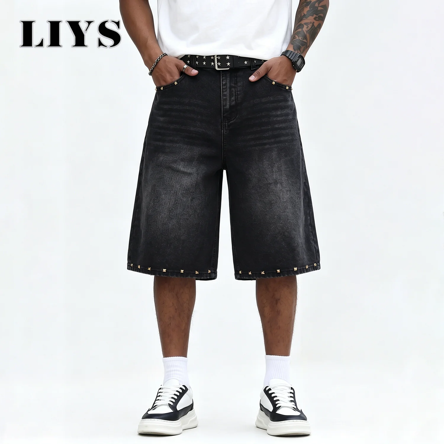 Streetwear Brand Shorts - LIYS Celana Jeans Jorts Pria Vintage