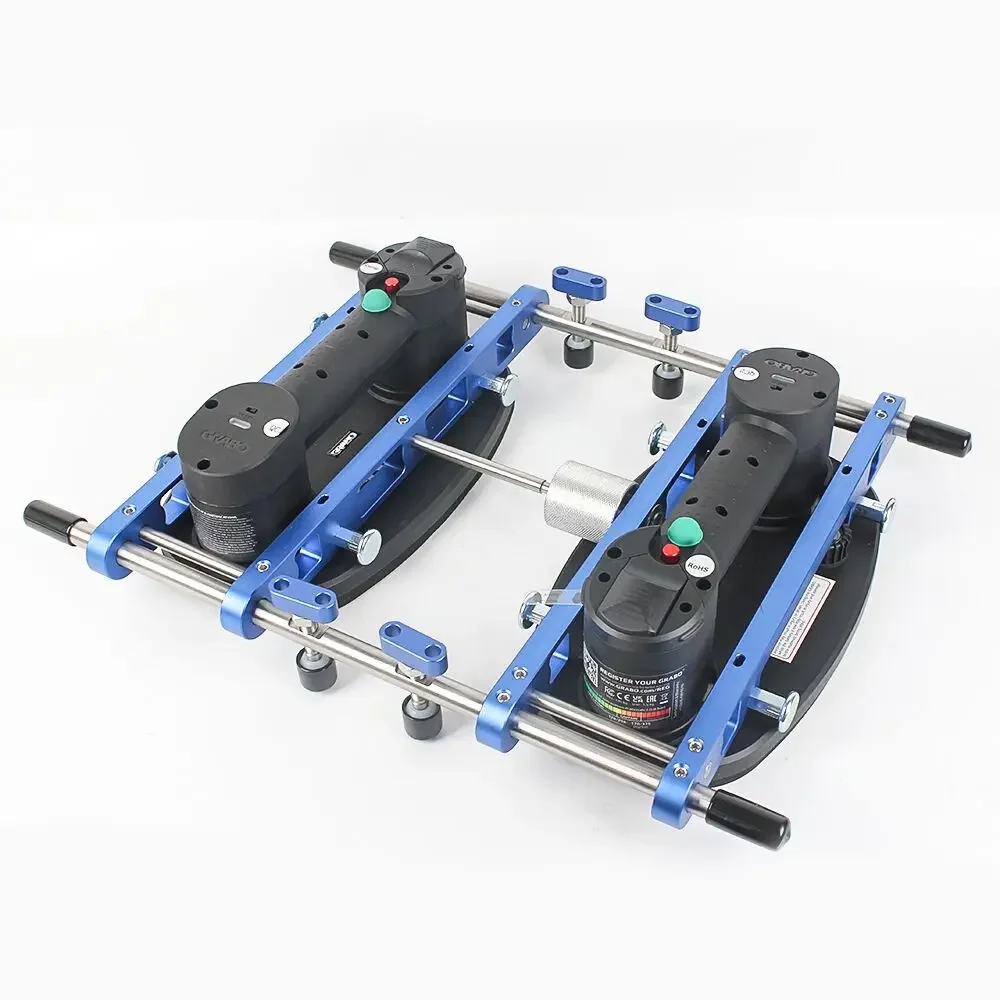 Raizi EasiSeam Heavy Duty Electric Granite Stone Marble Quartz Ratchet Seam Setter with grabo Pro Plus Tools Suction Cup Lifter