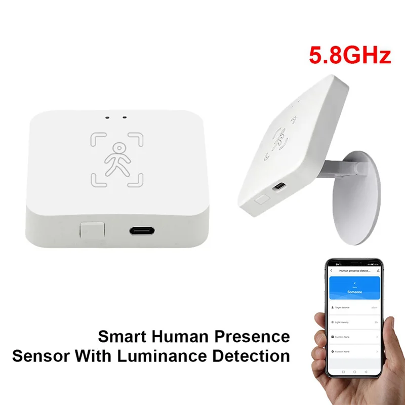 FUFU 2X Tuya Zigbee Human Presence Detector With Holder Smart Human Body PIR Sensor Mmwave Radar Microwave Motion Sensor