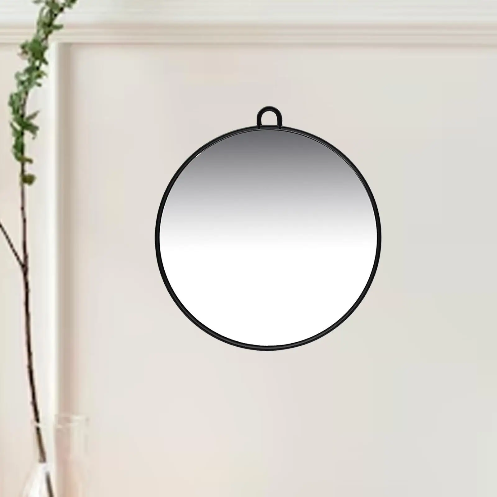 Handheld Mirror Round with Hole Lightweight Barber Mirror Salon Equipment for Hairstylist Grooming Barbershop Hairdresser Vanity