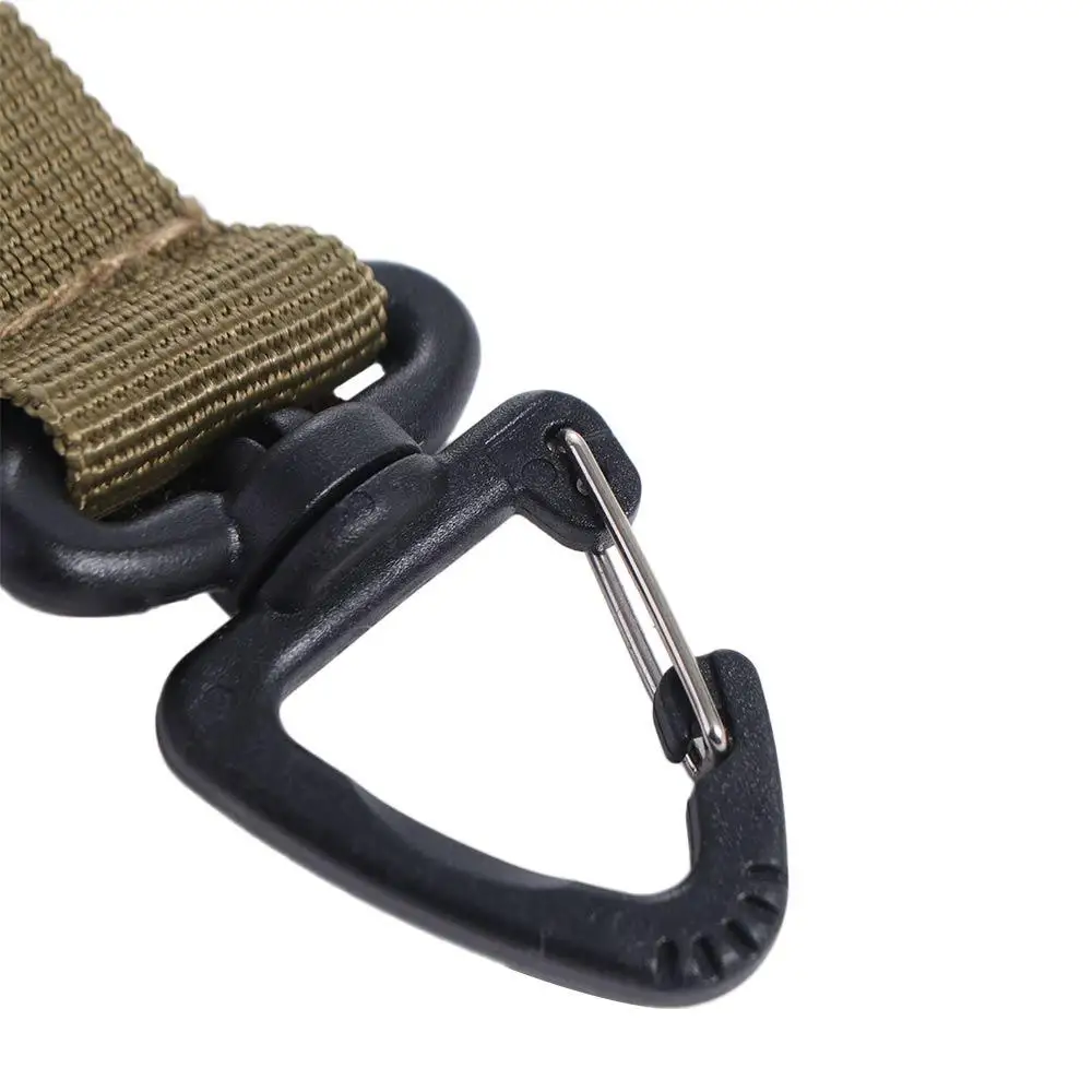 مثلث الإفراج السريع قفازات هوك تدوير معلقة رئيس قابل للتعديل التخييم حلقة تسلق حماية متعددة الوظائف