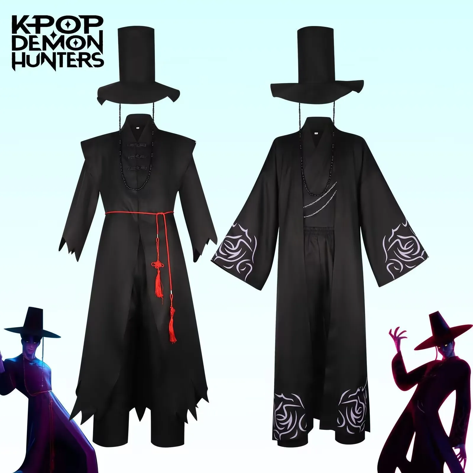 أنيمي فيلم HUNTR/X KPOP شيطان الصيادين ساجا بنين تأثيري حلي هالوين كرنفال حفلة لعب الأدوار موحدة الدعامة
