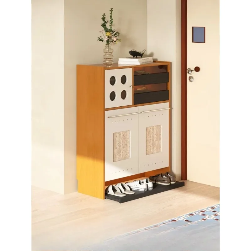 shoe cabinet Nordic style entrance cabinet integrated, door storage cabinet, large-capacity breathable storage shoe cabinet